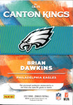 2022 Brian Dawkins Panini Donruss CANTON KINGS PATCH 36/49 RELIC #CK-15 Philadelphia Eagles HOF