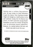 2023 Topps Chrome Star Wars Autograph Lewis McLeod as Sebulba # 62 AUTO