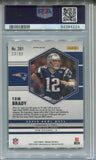 2021 Tom Brady Panini Mosaic Choice FUSION RED AND YELLOW 23/80 PSA 8 #281 New England Patriots 4224