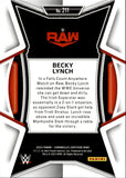 2023 Becky Lynch Panini Chronicles WWE CERTIFIED BLUE 81/99 #211 Monday Night Raw