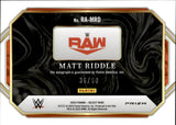 2023 Matt Riddle Panini Prizm WWE RED RINGSIDE ACTION AUTO 36/60 AUTOGRAPH #RA-MRD Monday Night Raw