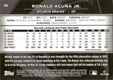 2025 Ronald Acuna Jr. Topps Chrome Black BLUE REFRACTOR 146/150 #150 Atlanta Braves