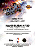 2025-26 Jake LaRavia Topps Chrome Update HAVOC MARKS AUTO AUTOGRAPH #HM-JLA Los Angeles Lakers
