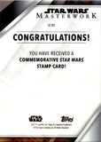 2022 Rey Topps Star Wars Masterwork COMMEMORATIVE STAMP RELIC #SC-RS