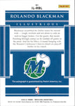 2020-21 Rolando Blackman Panini Impeccable ILLUSTRIOUS INK AUTO 11/48 AUTOGRAPH #IL-RBL Dallas Mavericks