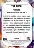 2020 Dwayne The Rock Johnson Topps Chrome REFRACTOR #64 WWE Legend 2