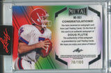 2024 Doug Flutie Leaf Metal BLUE INSCRIPTIONS AUTO 078/100 AUTOGRAPH #MI-DG1 Buffalo Bills