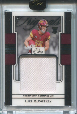 2024 Luke McCaffrey Panini One ORIGINALS ROOKIE PATCH RELIC #OOP-LMY Washington Commanders