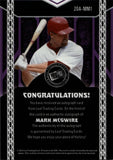 2024 Mark McGwire Leaf Press Pass RED SHIMMER AUTO 4/4 AUTOGRAPH #20A-MM1 St. Louis Cardinals