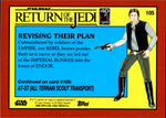 2023 Revising Their Plan Topps Chrome Star Wars Sapphire Edition AQUA 44/75 #105 Return of the Jedi