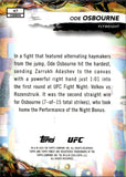 2024 Ode Osbourne Topps Finest UFC YELLOW GLITTER REFRACTOR ROOKIE 39/75 RC #47 Flyweight