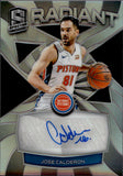 2018-19 Jose Calderon Panini Spectra RADIANT AUTO 54/75 AUTOGRAPH #RS-JCD Detroit Pistons