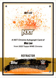 2025 Wes Lee Topps Chrome WWE REFRACTOR AUTO 048/175 AUTOGRAPH #NXT-LEE NXT