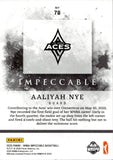 2025 Aaliyah Nye Panini Impeccable WNBA BRONZE ROOKIE 48/75 #78 Las Vegas Aces