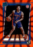 2021-22 Cade Cunningham Panini Donruss HOLO ORANGE LASER RATED ROOKIE RC #211 Detroit Pistons