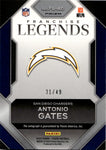 2023 Antonio Gates Panini Prizm PURPLE POWER FRANCHISE LEGENDS AUTO 31/49 AUTOGRAPH #FL-AG San Diego Chargers HOF
