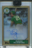 2017 Mark McGwire Topps Clearly Authentic AUTO 43/70 AUTOGRAPH #CARU-MMC Oakland A's *Case Scratches*