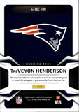 2025 TreVeyon Henderson Panini Certified TEAL FRESHMAN FABRIC ROOKIE PATCH AUTO 166/199 AUTOGRAPH RELIC #FBC-THN New England Patriots
