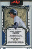 2025 Bucky Dent Leaf Bronx Legacy AUTO 22/65 AUTOGRAPH #BA-BD1 New York Yankees