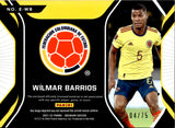 2021-22 Wilmar Barrios Panini Obsidian ERUPTION ELECTRIC ETCH PURPLE ROOKIE JERSEY 04/75 RELIC #E-WB Columbia