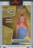 2025 Heather Graham Leaf Red Carpet SUPER STAR GOLD PRISMATIC AUTO 1/1 ONE OF ONE AUTOGRAPH #S-HG1 The Hangover