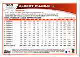 2013 Albert Pujols Topps SP PHOTO VARIATION #350 Anaheim Angels