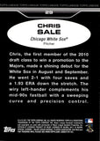2011 Chris Sale Topps Lineage ROOKIE DIAMOND ANNIVERSARY RC #29 Chicago White Sox