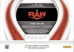 2023 Finn Balor Panini Immaculate Collection WWE JUMBO SHIRT AUTO 14/99 AUTOGRAPH RELIC #PM-FBL Monday Night Raw
