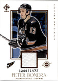 2002-03 Peter Bondra Pacific Private Stock Reserve GAME-WORN JERSEY 1266/1475 #148 Washington Capitals