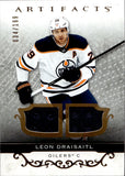 2021-22 Leon Draisaitl Upper Deck Artifacts MATERIALS 34/199 JERSEY #137 Edmonton Oilers