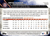 2016 Bryce Harper Topps Series 1 SP VARIATION #100 Washington Nationals