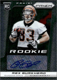 2013 Rex Burkhead Panini Prizm ROOKIE AUTOGRAPH RC AUTO #278 Cincinnati Bengals
