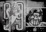 2016 J.J. Watt Panini Gala BLACK PRINTING PLATE 1/1 ONE OF ONE #25 Houston Texans