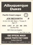 1982 Albuquerque Dukes TCMA COMPLETE 27 CARD SET W/ John Franco & Orel Hershiser #1-27