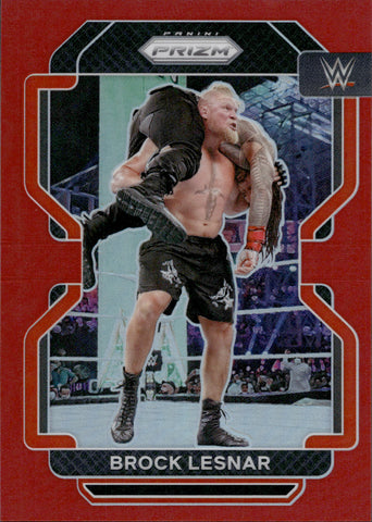 2022 Brock Lesnar Panini Prizm WWE RED 029/299 #135 Friday Night Smackdown