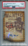 2023 Bo Nix Bowman University Best ROOKIE GOLD GEOMETRIC GUNSLINGER AUTO 30/50 AUTOGRAPH PSA 9 #GS-BN Denver Broncos 5460