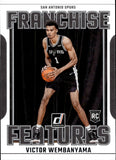 2023-24 Victor Wembanyama Panini Donruss FRANCHISE FEATURES ROOKIE RC #29 San Antonio Spurs