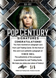 2022 Vince Neil Leaf Pop Century BLUE MOJO AUTO 5/6 AUTOGRAPH #BA-VN1 Motley Crue