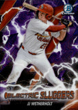 2026 JJ Wetherholt Bowman Chrome ELECTRIC SLUGGERS PURPLE MOJO REFRACTOR 206/250 #ES-12 St. Louis Cardinals