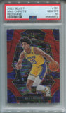 2022-23 Max Christie Panini Select PREMIER LEVEL RED WAVE ROOKIE BGS 10 #181 Los Angeles Lakers 6873