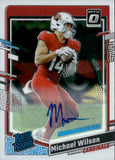 2023 Michael Wilson Panini Donruss Optic RATED ROOKIE AUTOGRAPH 193/199 RC AUTO #204 Arizona Cardinals