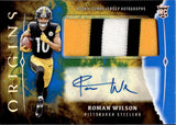 2024 Roman Wilson Panini Origins ROOKIE JUMBO JERSEY AUTOGRAPH BLUE 36/49 RC AUTO PATCH #RJA-RW1 Pittsburgh Steelers