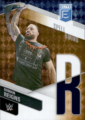 2023 Roman Reigns Donruss Elite ORANGE SPELLBOUND LETTER "R" 41/49 #1 Friday Night Smackdown