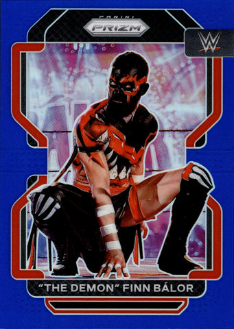 2022 "The Demon" Finn Balor Panini Prizm WWE BLUE 191/199 #112 Monday Night Raw