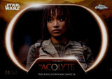 2025 Tracking Down Mae Aniseya Topps Chrome Star Wars Acolyte GOLD REFRACTOR 30/50 #AC-6