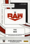 2022 The Miz Panini Immaculate WWE JUMBO MAT 88/99 RELIC #RC-MIZ2 Monday Night Raw