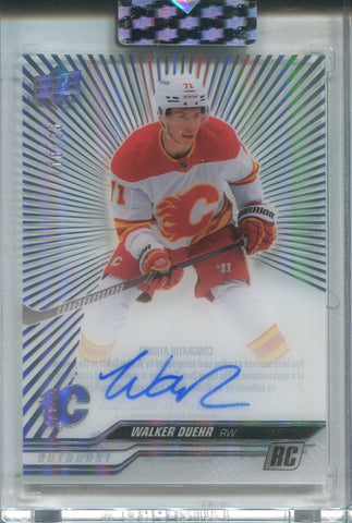 2023-24 Walker Duehr Upper Deck Clear Cut ROOKIE AUTO 18/25 AUTOGRAPH #CC-WB Calgary Flames
