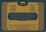 2016 Johnny Bench Pete Rose Panini Prime Cuts DUAL BAT JERSEY 16/49 RELIC #CPM-BR Cincinnati Reds *NRMT CORNERS EDGES*