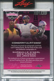 2023 Shaquille O'Neal Mike Piazza Bo Jackson Leaf Vibrance TRIPLICITY BLUE SHIMMER TRIPLE AUTO 1/1 ONE OF ONE AUTOGRAPH #TC-4 Lakers Dodgers Raiders