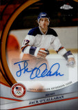 2026 Jack O'Callahan Topps Chrome U.S. Olympics ORANGE REFRACTOR AUTOGRAPH 24/25 AUTO #BCA-JOC Team USA Miracle On Ice